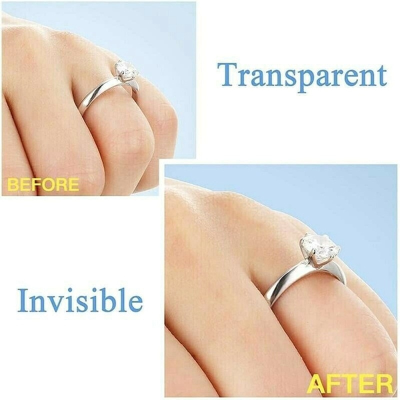 12pcs Ring Size Reducer Invisible Ring Size Adjuster for Loose Rings Ring  Adjuster Size Fit Any Rings Ring Guard Spacer (6 Sizes)