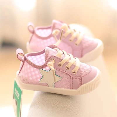 Kids Shoes Infant Hollow Walking Shoes for Girl Boy Baby Toddler Shoes 10 Months Fashion Breathable Soft Soles 0-1-2 Years Old