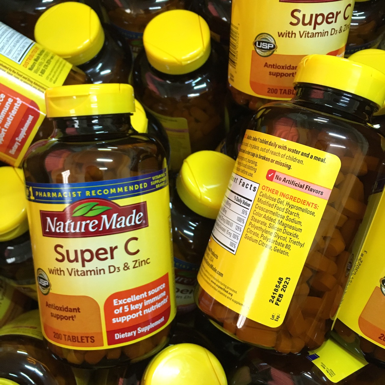 Nature Made Super C Immune Complex, with Zinc Tablets 200 Tablets