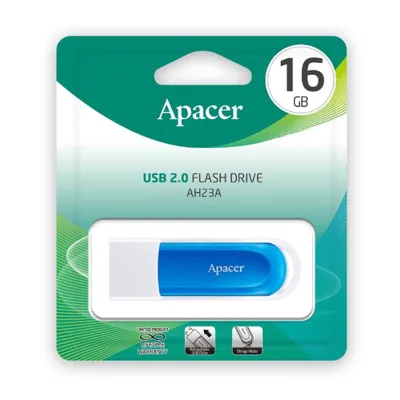 Apacer AH23A USB2.0 แฟลชไดร์ฟ 16GB (Apacer AP16GAH23AW-1)