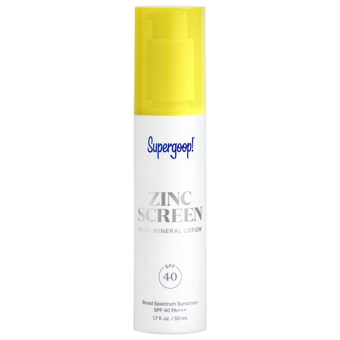 SUPERGOOP ZincScreen 100 Mineral Lotion SPF 40 ซุปเปอร์กูป ซิงค์สกรีน 100 มิเนรัล โลชั่นกันแดด