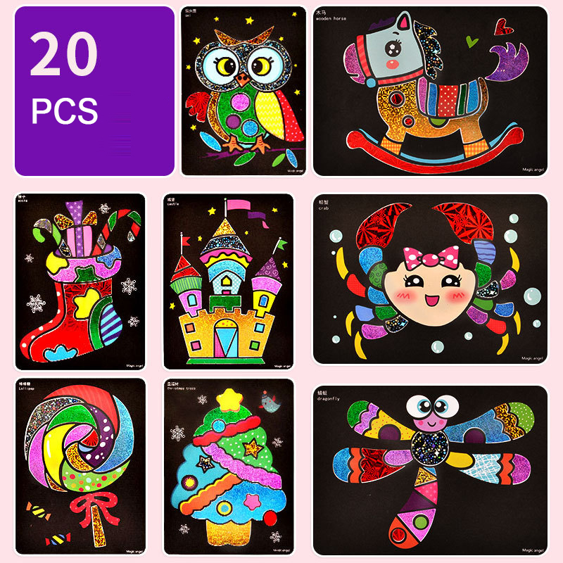 DIY Cartoon Magic Transfer Painting Crafts For Kids Arts And Crafts