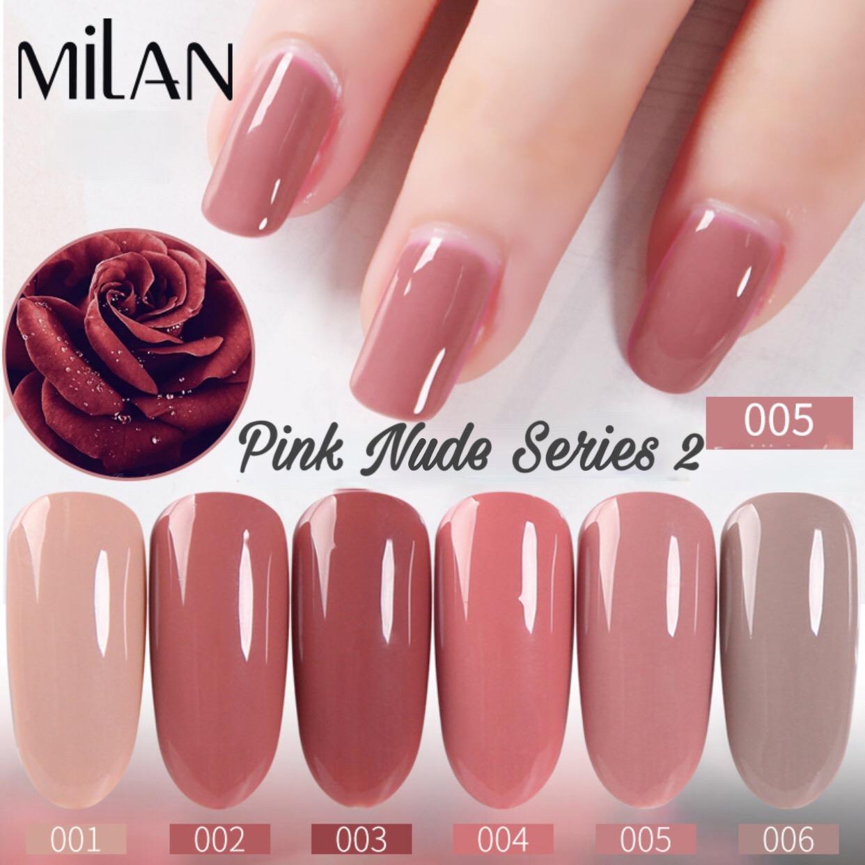 ส ทาเล บเจล Milan ส ชมพ น ด 2 Pink Rose Nude Series 2 Colors Nail Gel Polish ขนาด 15 Ml Lazada Co Th