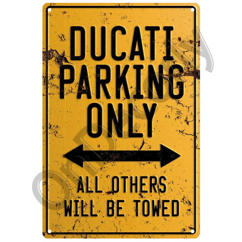 Ducati Garage Metal Sign Poster Vintage Retro Tin Sign Plaque Metal ...