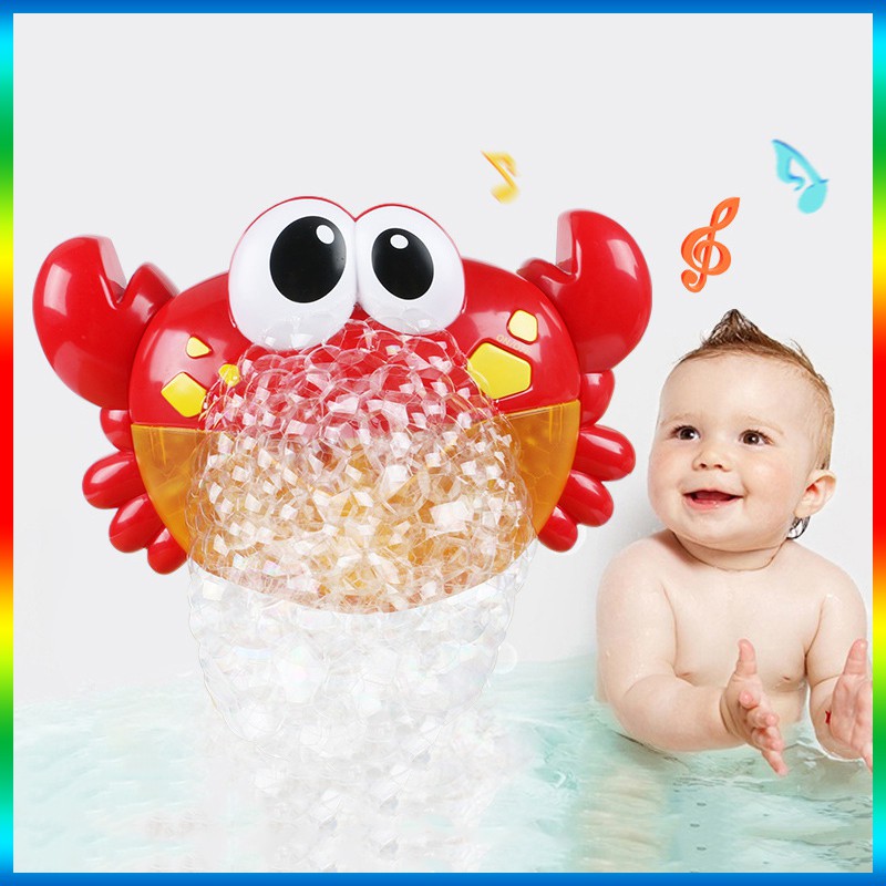 shanaui ของเล่นเด็ก ปูเป่าฟอง ของเล่นอาบน้ำ ปูเป่าฟอง Crab Bubble ทารก  Shower Bath Bubble Crab เครื่องเป่าฟองรูปปู