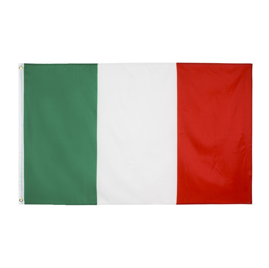 ธงชาติ ธงตกแต่ง ธงอิตาลี อิตาลี Italy Italia ขนาด 150x90cm ส่งสินค้าทุกวัน ธงมองเห็นได้ทั้งสองด้าน