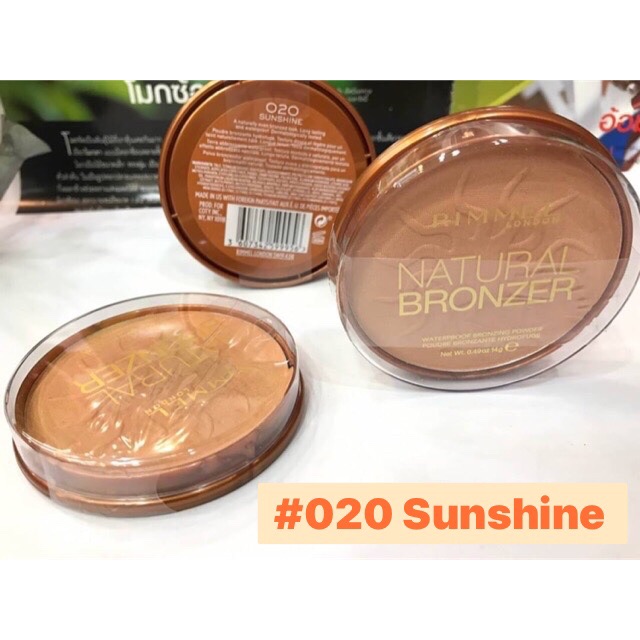 ริมเมล บรอนเซอร์ Rimmel Natural Bronzer #020 Sunshine  (ราคา/1 ชิ้นค่ะ)