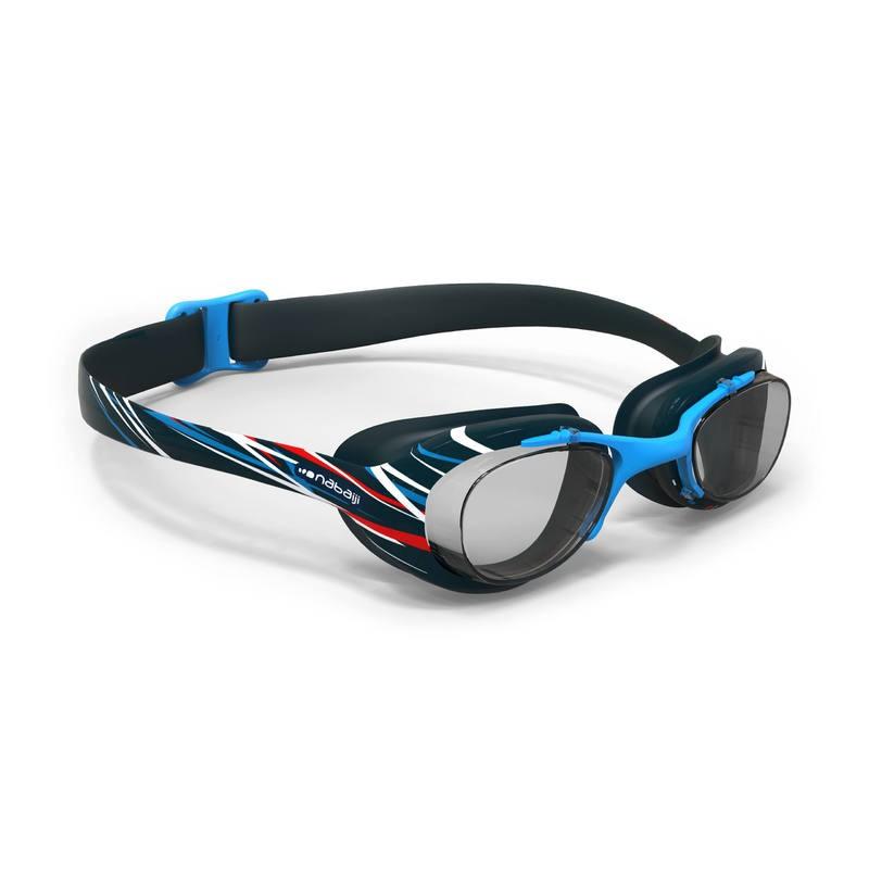 แว่นตาว่ายน้ำ NABAIJI แว่นตาว่ายน้ำรุ่น 100 XBASE PRINT ขนาด L