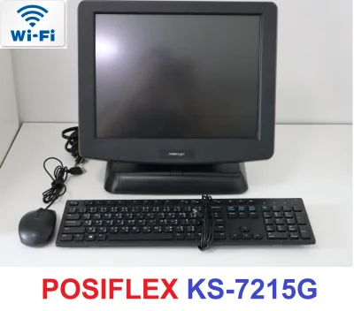 POS all-in-one POSIFLEX KS-7215G-I -Wi-Fi -2GB-HDD 320GB หน้าจอทัชกรีน เหมาะคิดเงินร้านค้า เครื่องคิดเงิน ถอดจอได้