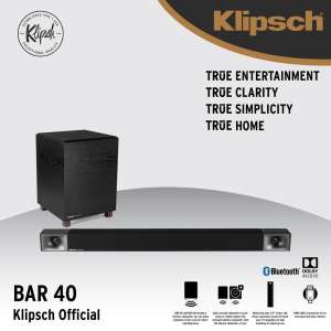 KLIPSCH BAR 40 SOUND BAR ลำโพงซาวด์บาร์+ซัฟวูฟเฟอร์ไร้สาย