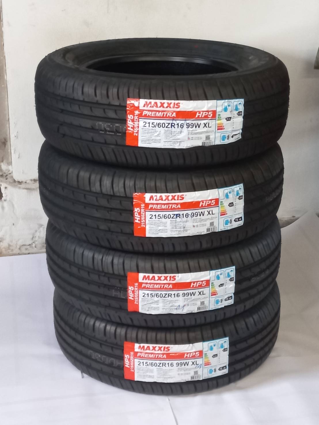 ยาง MAXXIS HP5 Size 215/60R16 ยางนอก 4 เส้น ราคาสุดคุ้ม ( ขอบ16