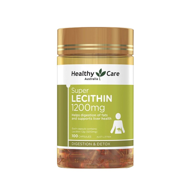 Healthy Care Super Lecithin 1200 mg วิตามินช่วยลดระดับไขมันในเส้นเลือด