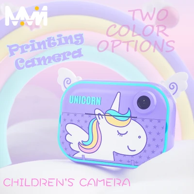 INS Children Instant Camera Kid Printing Camera Thermal Printer Digital Camera For Girl Toys kid Camera Toy Camera with Printing