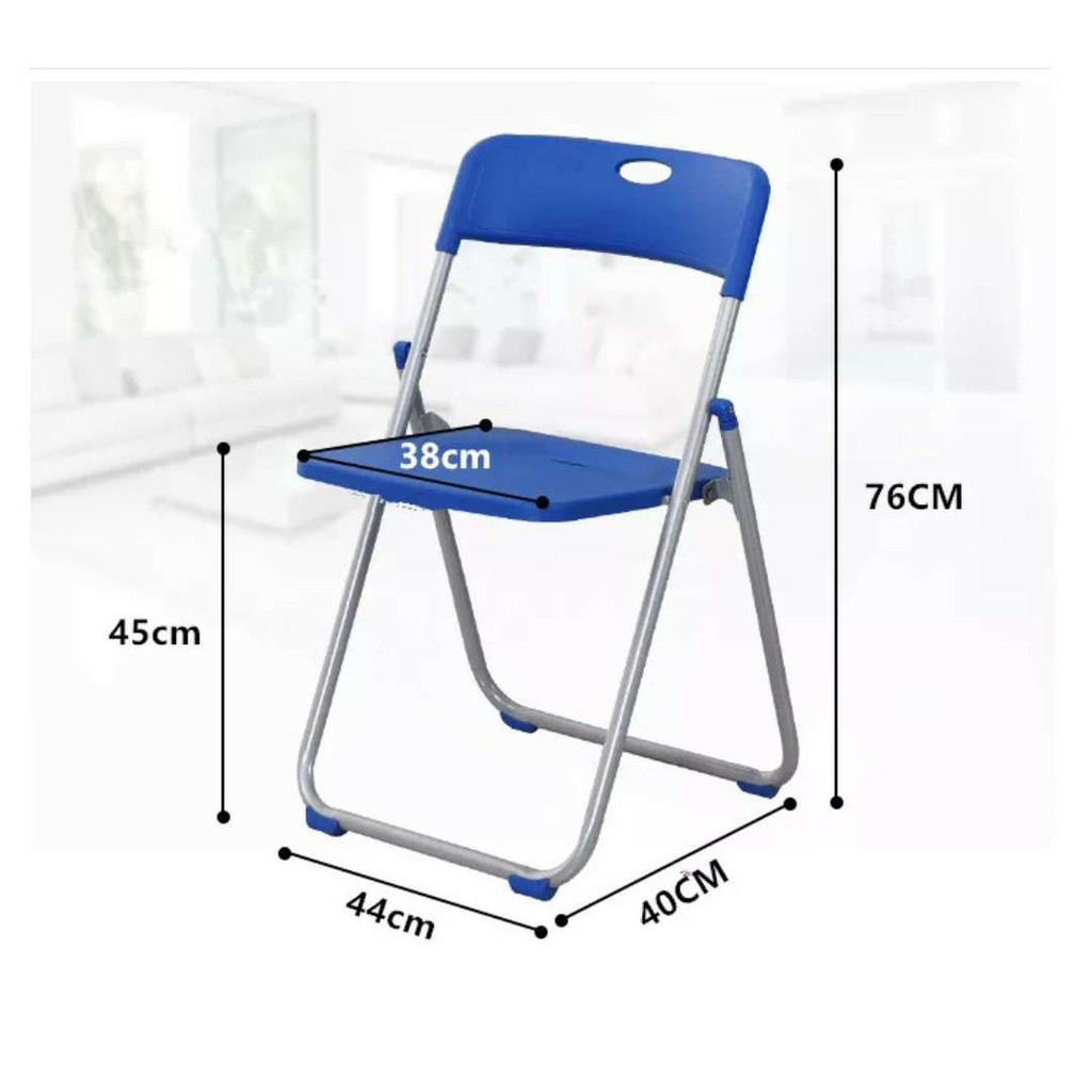 เก้าอี้พลาสติกพับได้ เก้าอี้พับมีพนักพิง เก้าอี้พับพลาสติกแบบพกพา เก้าอี้พับ เก้าอี้สำนักงาน รองรับน้ำหนักได้ถึง 100 KG