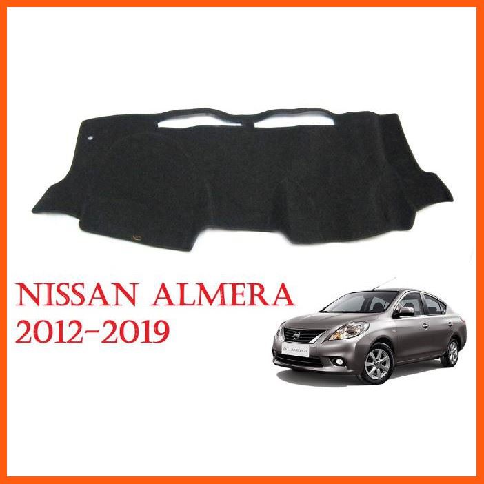 SALE (1ชิ้น) พรมปูคอนโซลหน้า นิสสัน อัลเมร่า 2012 2013 2014 2015 2016 2019 พรมหน้ารถ Nissan Almera พรมปูคอนโซล อามีร่า ยานยนต์ อุปกรณ์ภายในรถยนต์ พรมรถยนต์