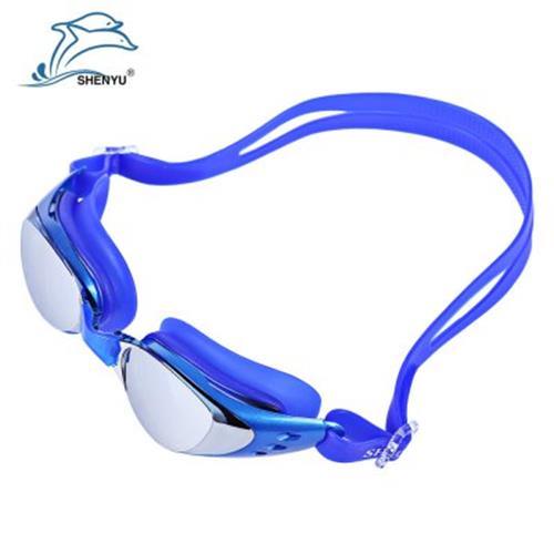 แว่นตาว่ายน้ำ แว่นว่ายน้ำ แว่นตาดำน้ำ ป้องกัน UV ป้องกันการรั่วซึม แว่นตาสำหรับผู้ใหญ่ เด็กโต มี 6 สีให้เลือก