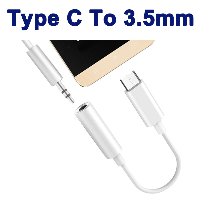 สายแปลง Cable Adapter USB-C Type C To 3.5mm Jack Headphone Cable Audio Aux Cable Adapter for Xiaomi Huawei Smart Phone