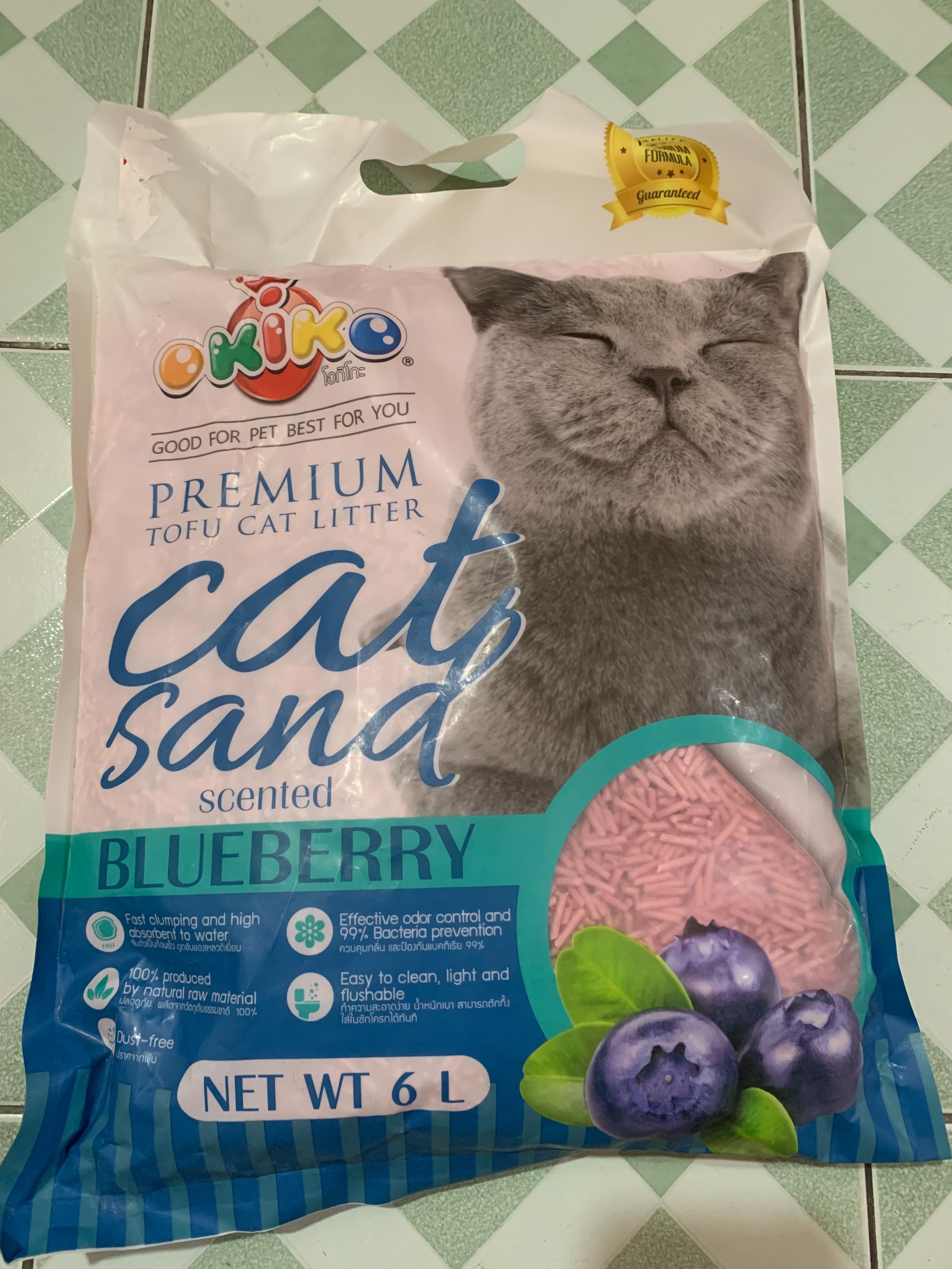OKiko Premium Tofu Cat litter 6L. โอกิโกะ ทรายเต้าหู้ 6 ลิตร Lazada