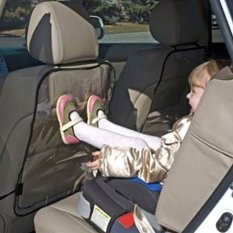 Car Seat Back Protector Cover for Kids ที่คลุมเบาะกันการเตะ  รุ่น ZJ53902 (Black/White)  