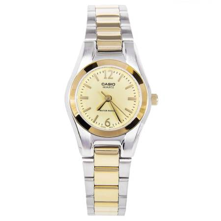 Casio นาฬิกาข้อมือผู้หญิง สายสแตนเลส สีเงิน รุ่น LTP-1253SG-9A ( Silver/Gold ) / ประกัน CMG Casio นาฬิกาข้อมือผู้หญิง สายสแตนเลส สีเงิน รุ่น LTP-1253SG-9A ( Silver/Gold ) / ประกัน CMG