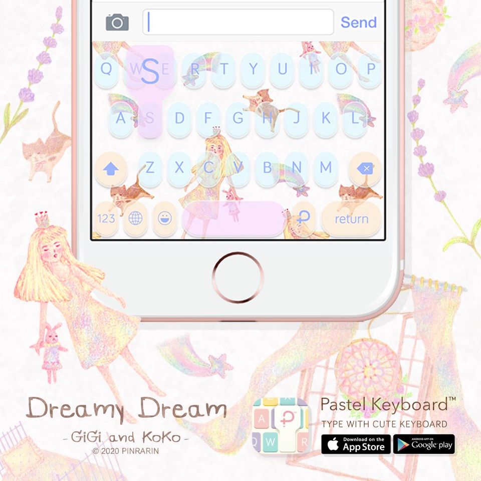 Dreamy Dream Keyboard Theme (E-Voucher) for Pastel Keyboard App