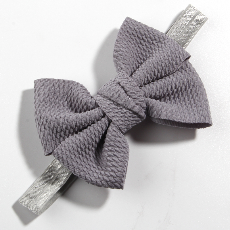 20Pcs Waffle Seersucker Hair Bows With Headbands – Baby Girl Floral Hair Accessories, Multi-Color, Elastic Fit