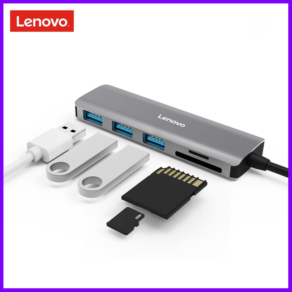 Lenovo C613 USB-C HUB (Grey) บริการเก็บเงินปลายทาง