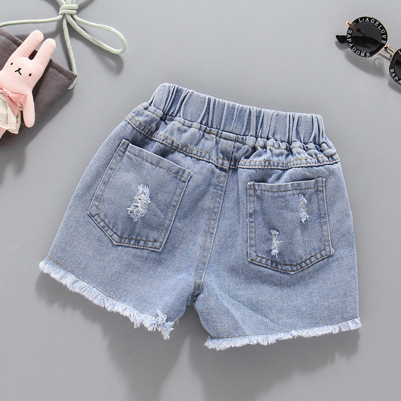 Kids Short Pants Girl Fashion Thin Denim Solid Children's Casual