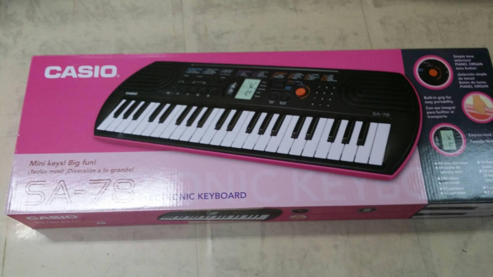 CASIO Keyboard รุ่น SA-78 สีชมพู