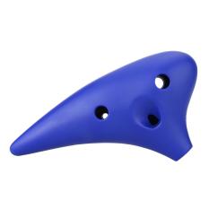 12 Holes Plastic Ocarina Flute Alto C Musical Instrument with Music Score for Music Lover and Beginner
