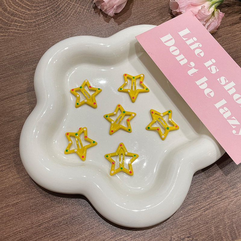 Kẹp tóc hình ngôi sao nhiều màu sắc cho bé gái 6pcs Set of Cute Hair Clip
