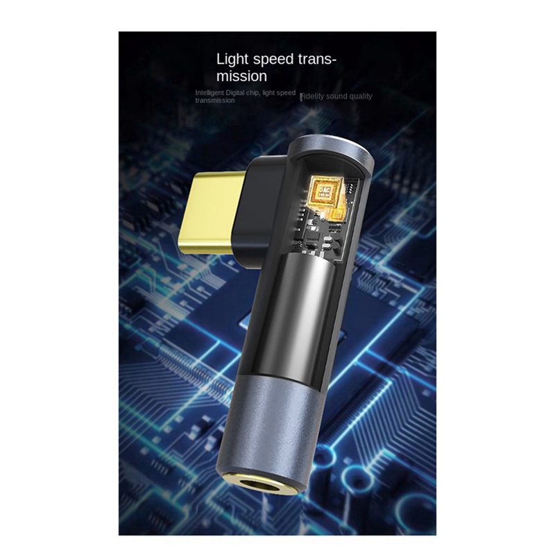 Type-C to 3.5mm Audio Adapter USB C Headphone Adapter Universal Type C Black