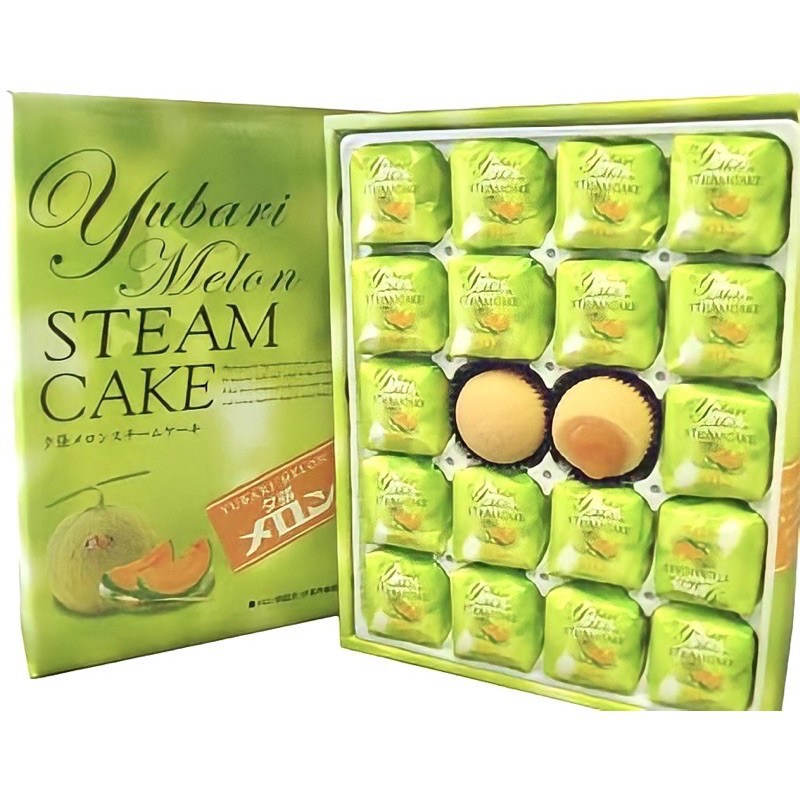 Yubari Melon Steam Cake เค้กรสเมล่อน ของฝากขึ้นชื่อจาก Hokkaido ญี่ปุ่น
