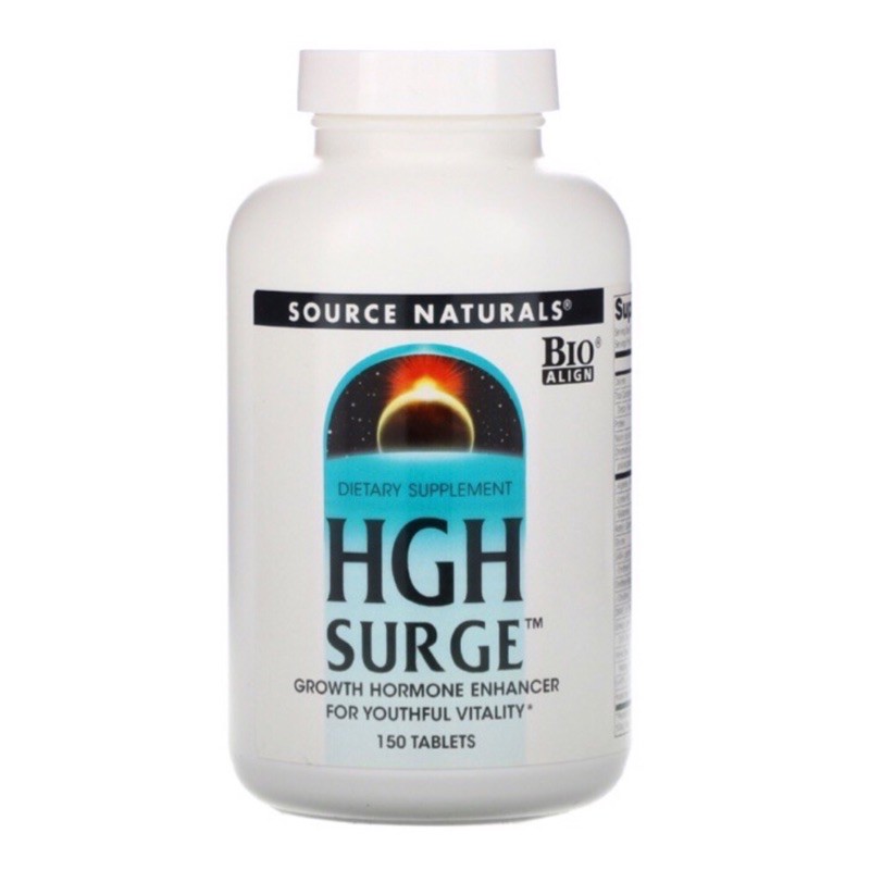โกรทฮอร์โมน HGH Surge⭐️ Source Naturals, HGH Surge, 150 Tablets, Human Growth hormones