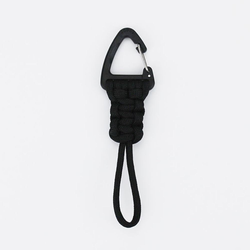 ZIZHIQ High Strength Emergency Metal Triangle Buckle Umbrella Rope Drop Rope Flashlight Rope Parachute Cord Carabiner Anti-Loss Wrist Rope Key Lanyard Nylon Lanyard Hand-Woven Starp Woven Paracord Keychain Backpack Key Ring