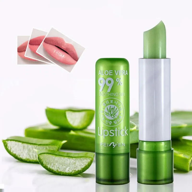 ลิปมัน ว่านหางจระเข้ ลิปอโลเวร่า Aloe vera 99% soothing gel 3.5 กรัม