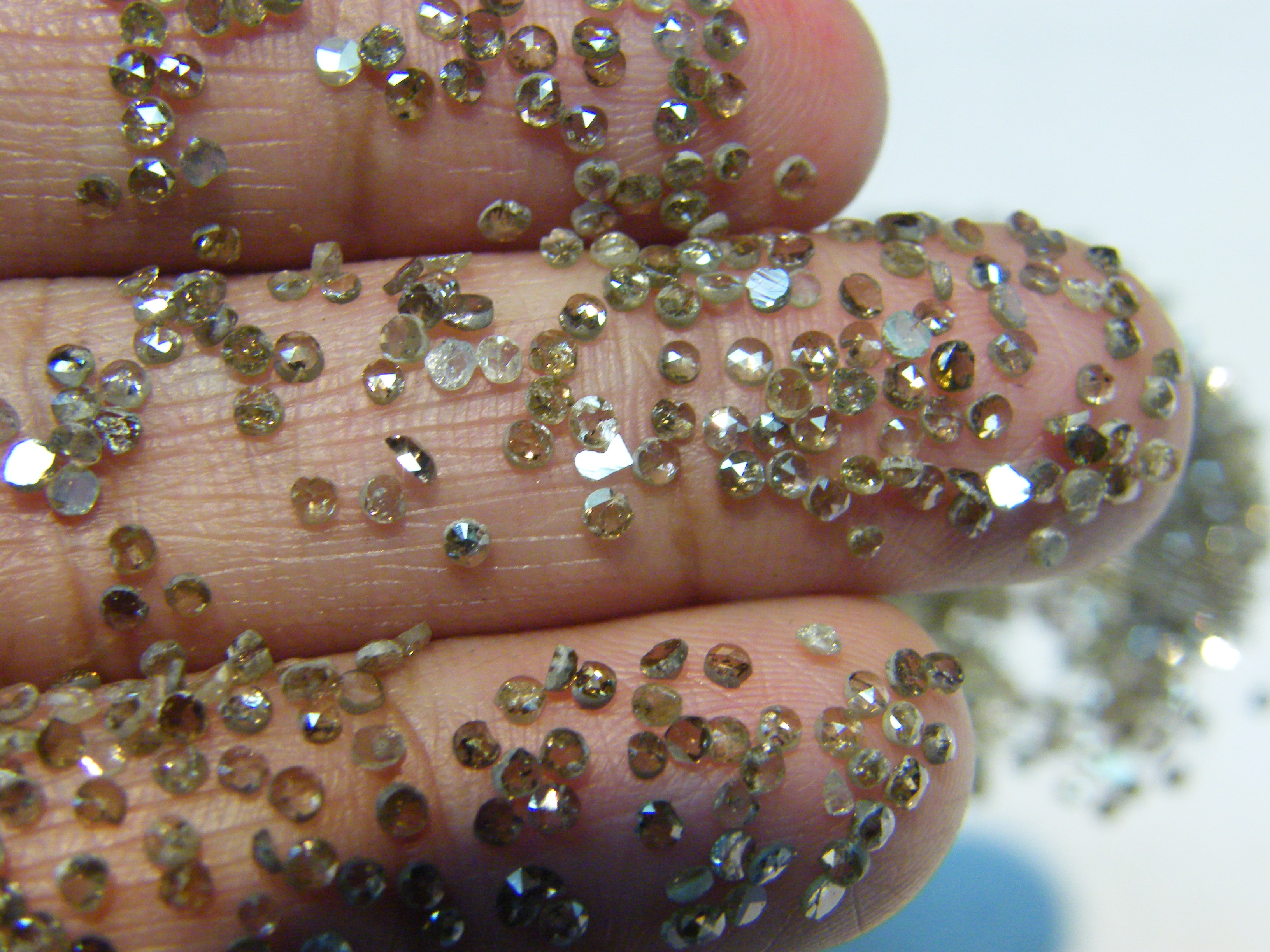 เพชรซีกของแท้ ROUND 2.00 mm - Natural Polki Diamonds original diamond