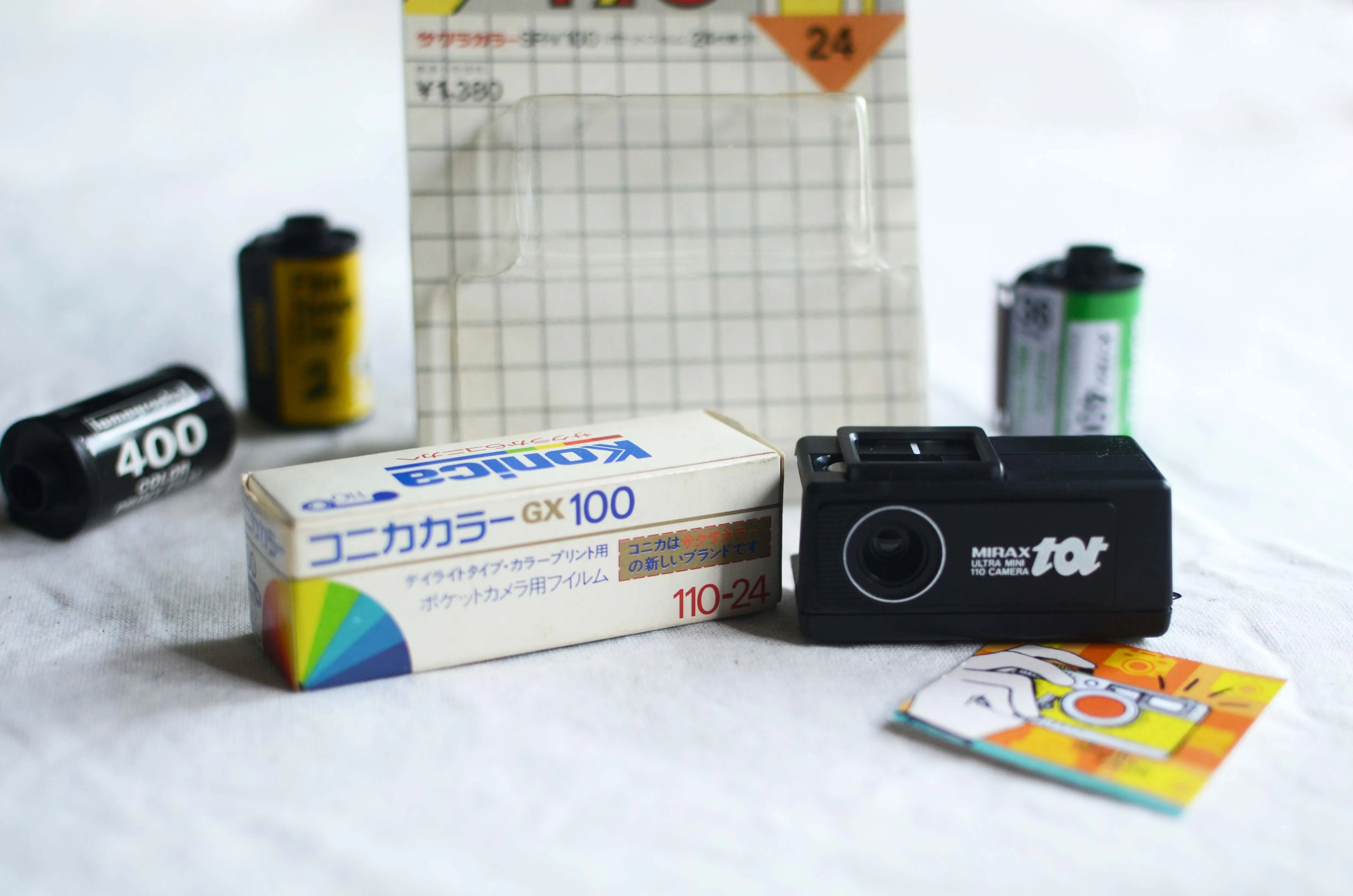 กล้องฟิล์ม Mirax 110 แถมฟิล์ม konica 110