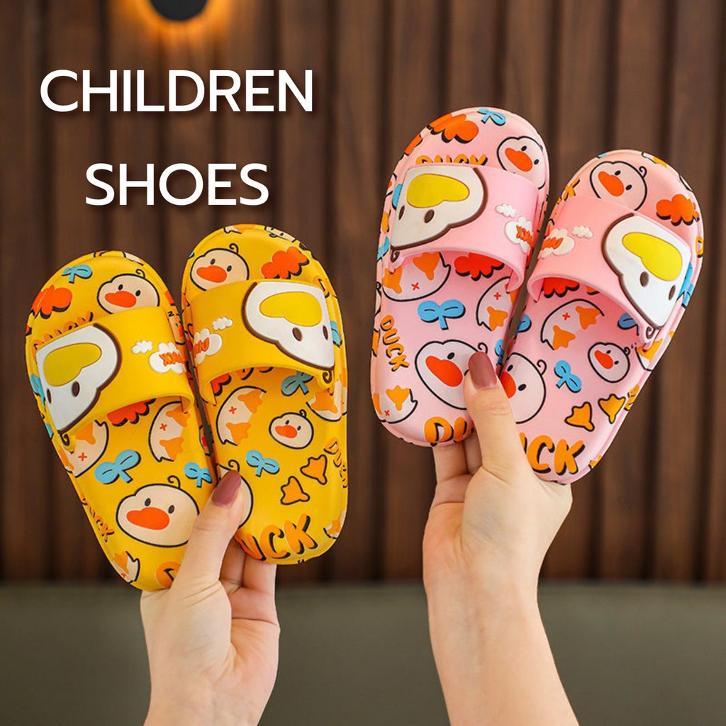 ▣  รองเท้าแตะเด็ก รองเท้าแตะเป็ด ลายนูน สีชัดสวย รองเท้าแตะเด็กชาย รองเท้าแตะเด็กหญิง รองเท้าเด็ก