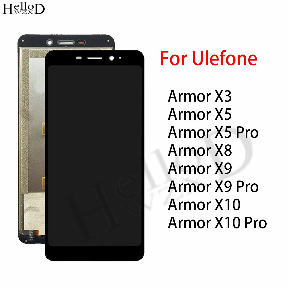 Zzooi 100% tested lcd screen for ulefone armor x3 x5 x8 x9 x10 pro lcd display touch screen assembly digitier replacement