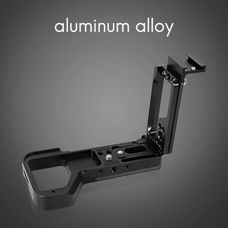 A7R4 A7M4 Stretchable Adjustable Quick Release L Plate/Bracket Hand Grip with Hot Shoe for Sony A7RIV A7MIV Camera RRS