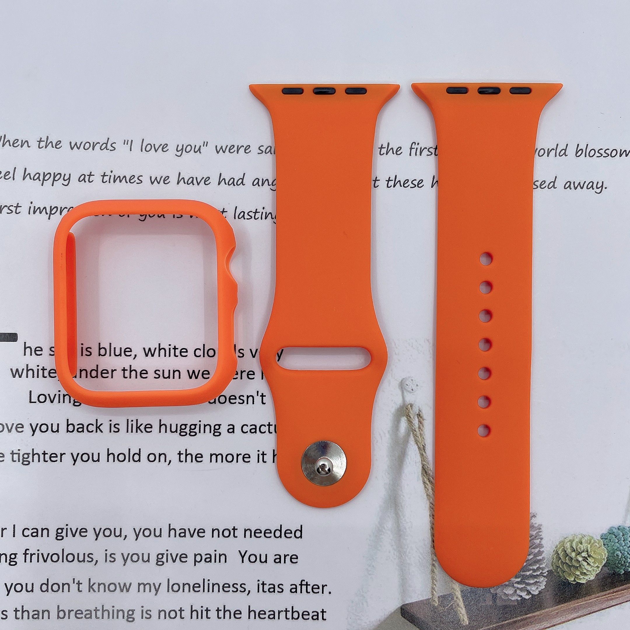 นาฬิกากรณีสายนาฬิกาจับคู่เปลือกแข็งไม่มีหน้าจอ Smart watch case plus