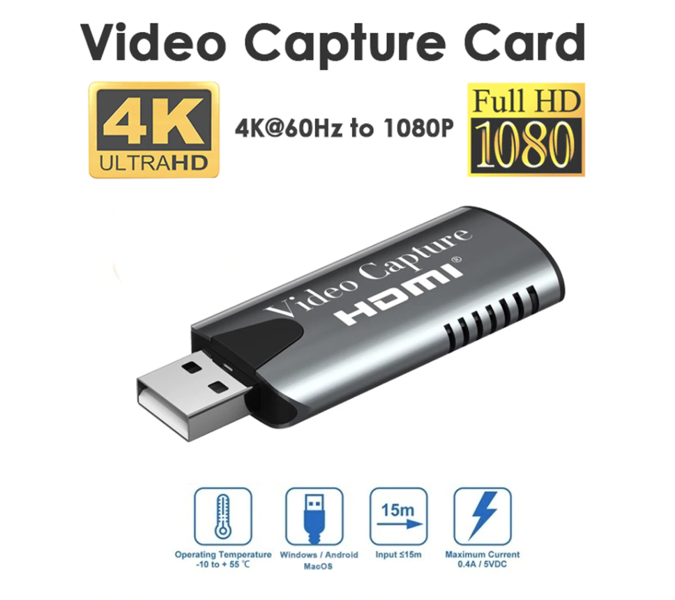 ใหม่Mini HD 1080P HDMI USB Video Capture Cardเกมการบันทึกกล่องสำหรับคอมพิวเตอร์Youtube OBSฯลฯที่ถ่ายทอดสดออกอากาศ