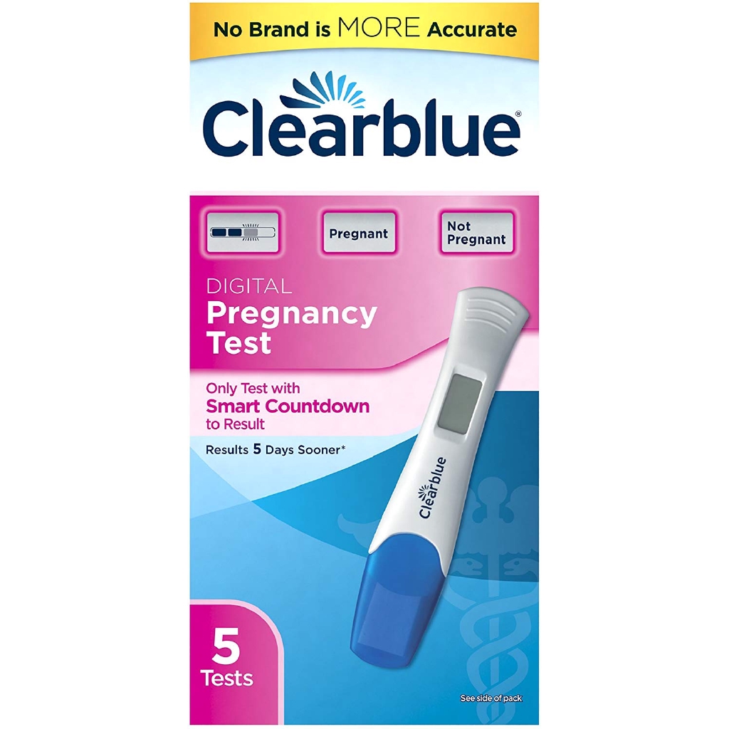 ชุดทดสอบการตั้งครรภ์แบบดิจิตอล รู้ผลไวก่อนรอบถึงประจำเดือน Clearblue Digital Pregnancy Test with Smart Countdown