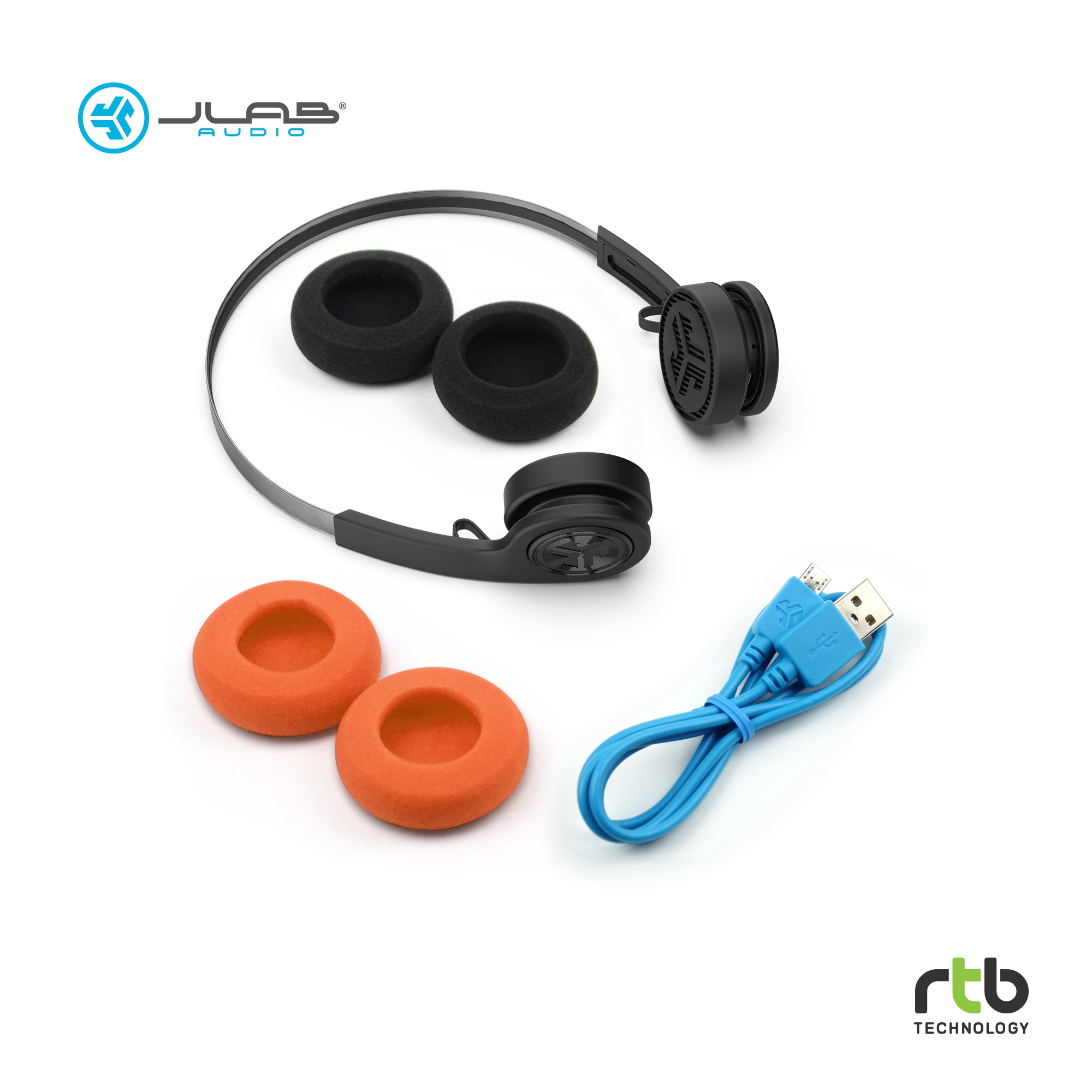 JLAB หูฟัง Wireless Retro รุ่น Rewind - Black - RTB - ThaiPick