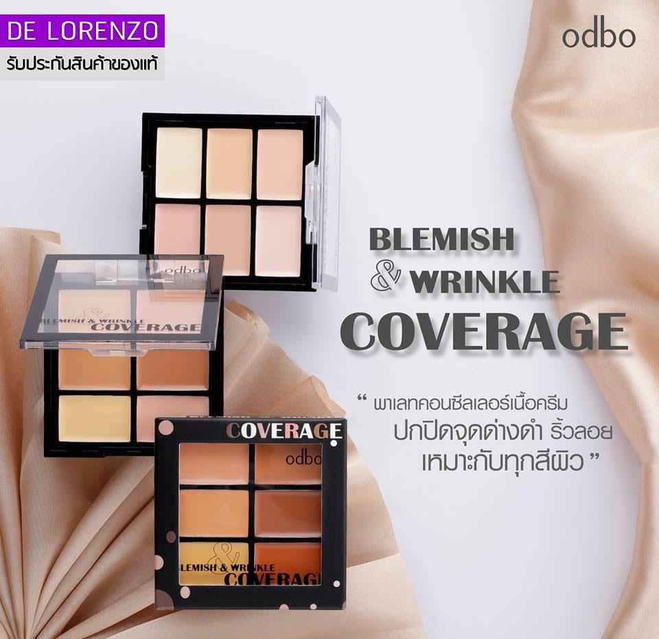 odbo Blemish and Wrinkle Coverage 6g OD156 โอดีบีโอ พาเลทคอนซีลเลอร์ เนื้อครีม ปกปิดจุดด่างดำ ริ้วรอย