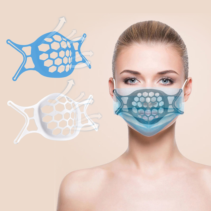 3D Mask Holder หายใจหน้ากากสนับสนุนการป้องกัน Bracket ยืนภายในเบาะ หน้ากากอนามัย อุปกรณ์เพื่อสุขภาพ ที่รองหน้ากาก