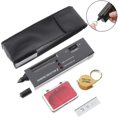 Fashionpeople Portable Diamond Tester Gemstone Tester Selector Jeweler Tool With 30x Magnifier