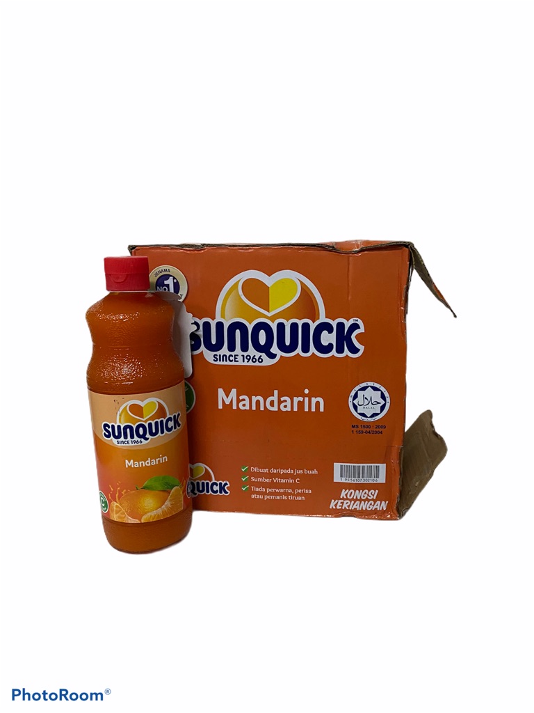 SUNQUICK Mandarin 840g สีส้ม 1ขวด ราคาพิเศษ  สินค้าพร้อมส่ง