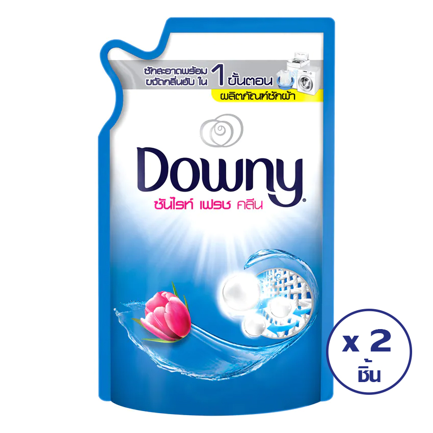 DOWNY ดาวน์นี่ น้ำยาซักผ้า ซันไรท์เฟรช คลีน ถุงเติม 550 มล. (ทั้งหมด 2 ชิ้น)